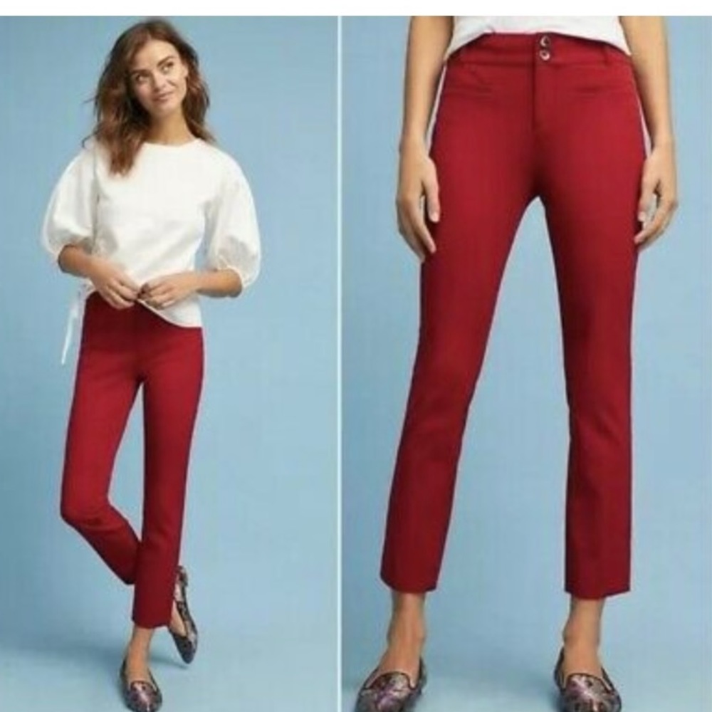 Anthropologie the essential slim pant, size 8.